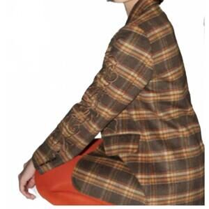 NEW ME369 kinsley blazer jacket in brown